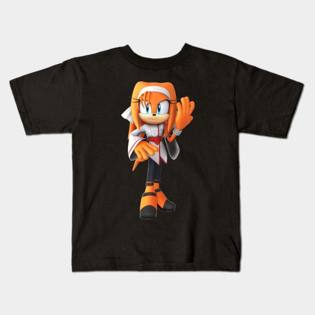 karate of sonic Kids T-Shirt by BERKAHR100